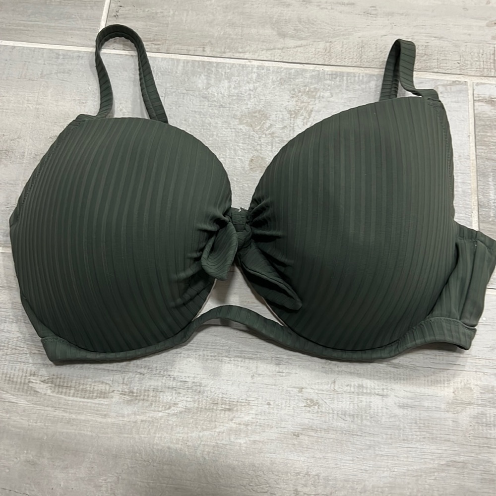 Shade &Shore bikini top, Olive green, 38DD